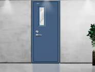 Steel fireproof door