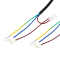 VDE-certified European standard three-core bare wire tail power cord, single-ended connecting wire with a three-pin plug, made of pure copper