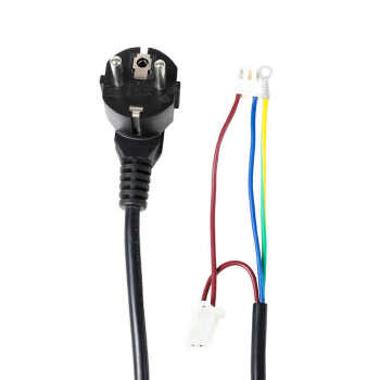 VDE-certified European standard three-core bare wire tail power cord, single-ended connecting wire with a three-pin plug, made of pure copper