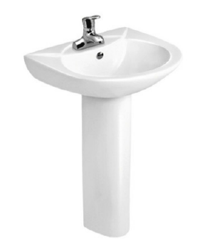 toilet ceramic pedestal wash basin 525x430x820mm