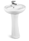 ceramic pedestal wash basin wc basin 490x430x790mm