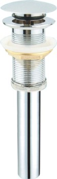Cupc Bathroom Basin Sink Drain Pop up Drainer with Overflow Stainless Steel Pipe NX-C118