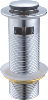Cupc Bathroom Basin Sink Drain Pop up Drainer with Overflow Stainless Steel Pipe NX-C128