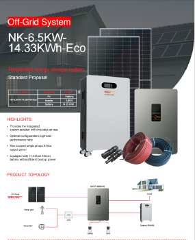 NUK--6.5KW-14.33KWh Off-Grid Solar System