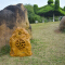 Thinuna LS-521 8 Inch Waterproof Coaxial Garden Outdoor Speaker 80 Watts Public Address System Rock Shaped Speaker