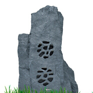 Thinuna LS-510 5.25 Inch Waterproof Coaxial Garden Outdoor Speaker 40 Watts Public Address System Rock Shaped Speaker