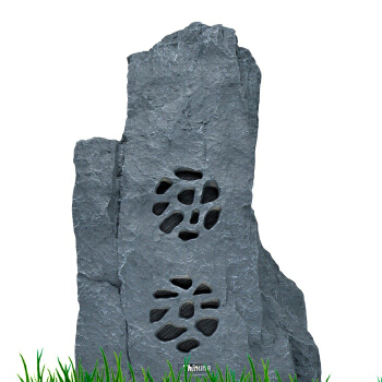 Thinuna LS-510 5.25 Inch Waterproof Coaxial Garden Outdoor Speaker 40 Watts Public Address System Rock Shaped Speaker