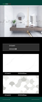 ceramic wall tiles size 300x600mm interior wall glossy CY36A01