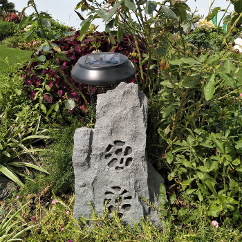 Thinuna LS-510 5.25 Inch Waterproof Coaxial Garden Outdoor Speaker 40 Watts Public Address System Rock Shaped Speaker