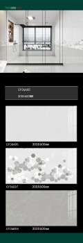 bathroom wall ceramic wall tiles size 300x600mm interior wall glossy CY36A05