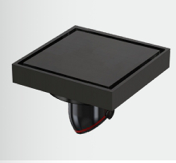 Brass Bathroom Drainer Tile Insert Conceal Invisible Shower Square Floor Drain FG1901black