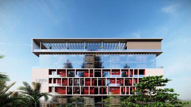 The Mordern LUUKA Business Hotel Glass Curtain Wall Design