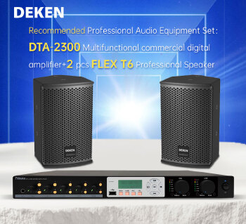 DEKEN DTA-2300 100V/70V/4-8ohm Stereo Mono Mode PFC 100~240VAC PA Amplifier Audio Console Mixer No Fan Design Digital Power Amplifier