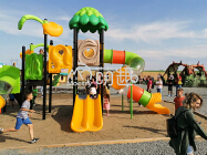 Forest themed plastic outdoor playground