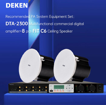 DEKEN FIT GS6L OEM High Fidelity Fixed Resistance 8 Ohm 30w Ceiling Speakers for In-Ceiling Speaker