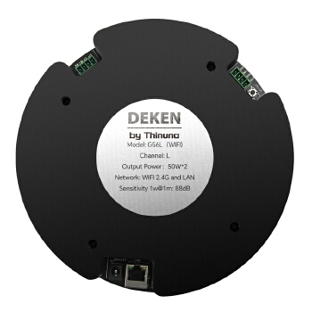 DEKEN FIT GS6L (WIFI POE) Smart Home Audio 48V POE PA 6.5 Inch 30W Wireless WiFi Bluetooth Ceiling Speaker with Dual Tweeter
