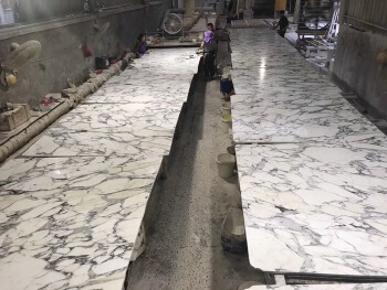 Italy Arabescato white marble polished marble slabs
