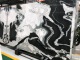 China panda white marble slab for wall, bookmatched slabs