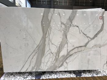 Italian calacatta white marble slabs luxury material