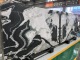 China panda white marble slab for wall, bookmatched slabs