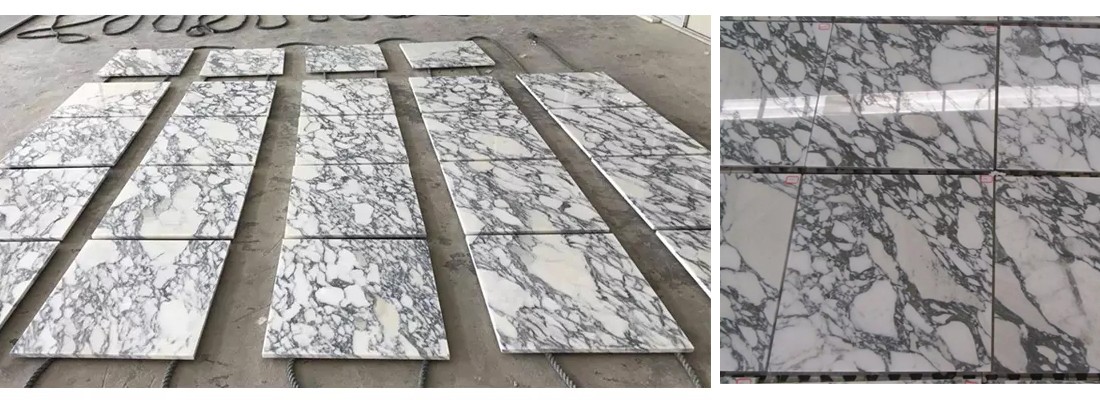 Arabescato White Marble Slab - white-marble