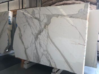 Italian calacatta white marble slabs luxury material
