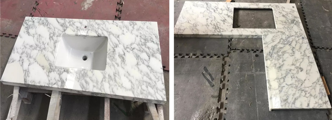 Arabescato White Marble Slab - white-marble