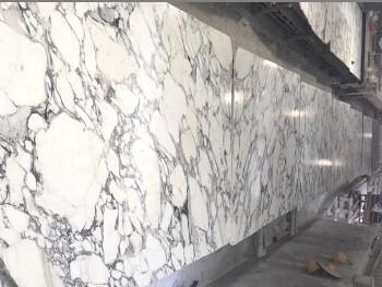 Italy Arabescato white marble polished marble slabs