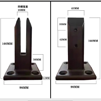 304 stainless steel pool clip glass clip