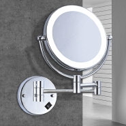 Bathroom hotel makeup mirror; wall-mounted mirror for home use