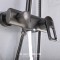 Bathroom shower faucet with cold and hot water; all-copper body