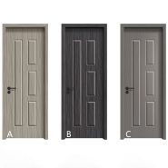 5 Panel paint free carbon crystal door