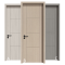 Carbon crystal groove line style paint-free door