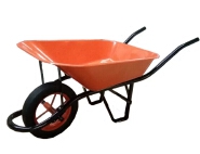 WB6400 Steel Tray Wheelbarrow 85L Capacity with Air Tire