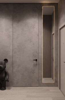Wall Mount Concealed Sliding System for Wood Door