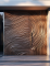 Solid wood relief craft flat opening/off-axis door