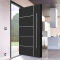 Stainless steel entry swing door