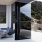 Stainless steel entry swing door