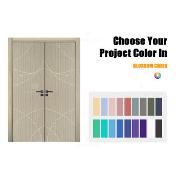 WPC paint free finish groove line door