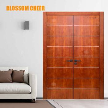 Silver line wood veneer paint door