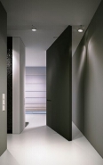 Interior pure color wooden povit door