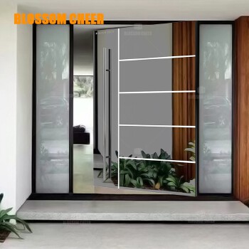 Stainless steel entry swing door