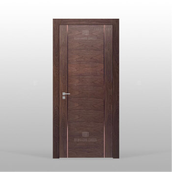 Irregular veneer aluminum alloy decorative strip paint door