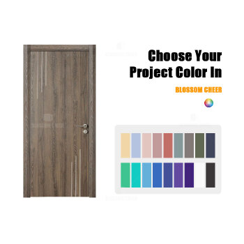WPC paint free finish groove line door
