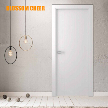 Internally filled foam flat WPC paint-free door