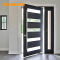 Solid oak wood entrance pivot door