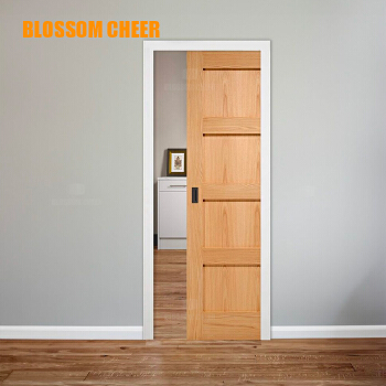 Wood veneer paint door