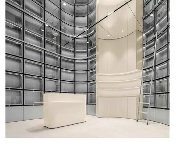 Carbon crystal mirror wall panel