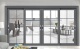 50*100 heavy duty two track sliding door