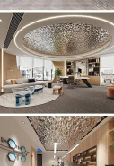 Carbon crystal 5D water ripple wall panel